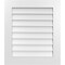 Ekena Millwork Vertical Surface Mount PVC Gable Vent: Non-Functional, w/ 3-1/2"W x 1"P Standard Frame, 26"W x 30"H GVPVE26X3001SN - alternate 1